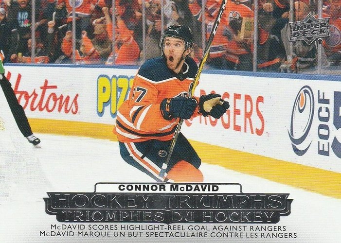 #HT-8 Connor McDavid - Edmonton Oilers - 2022-23 Upper Deck Tim Hortons - Hockey Triumphs Hockey