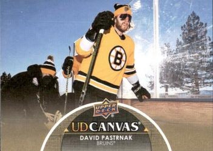 #C8 David Pastrnak - Boston Bruins - 2021-22 Upper Deck - UD Canvas Hockey