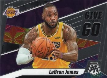 #8 LeBron James - Los Angeles Lakers - 2019-20 Panini Mosaic - Give and Go Basketball