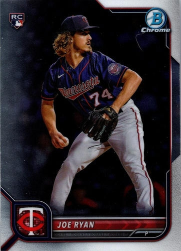 #8 Joe Ryan - Minnesota Twins - 2022 Bowman Chrome Baseball