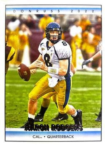 #8 Aaron Rodgers - California Golden Bears - 2022 Panini Chronicles Draft Picks - Donruss Retro Football