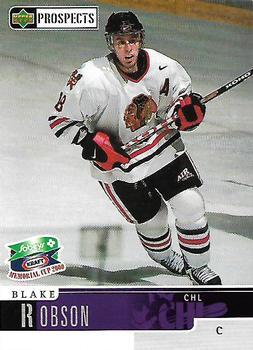 #8 Blake Robson - Portland Winterhawks - 1999-00 Upper Deck Sobeys Kraft Memorial Cup Hockey