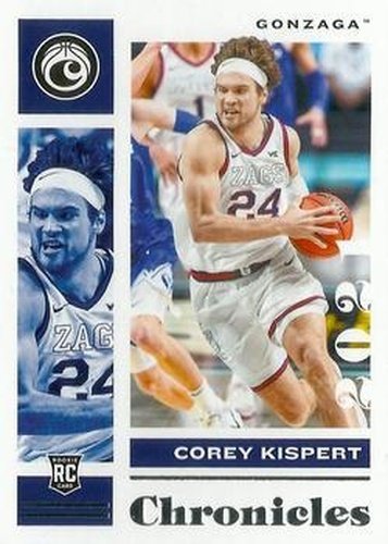 #8 Corey Kispert - Gonzaga Bulldogs - 2021 Panini Chronicles Draft Picks Basketball