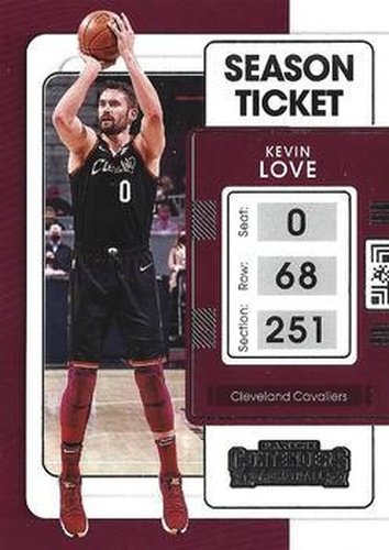 #8 Kevin Love - Cleveland Cavaliers - 2021-22 Panini Contenders Basketball