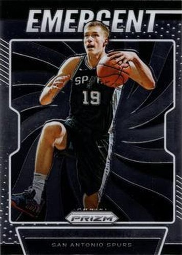 #8 Luka Samanic - San Antonio Spurs - 2019-20 Panini Prizm - Emergent Basketball