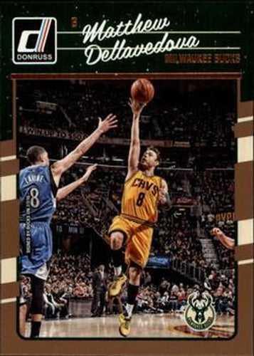 #8 Matthew Dellavedova - Milwaukee Bucks - 2016-17 Donruss Basketball