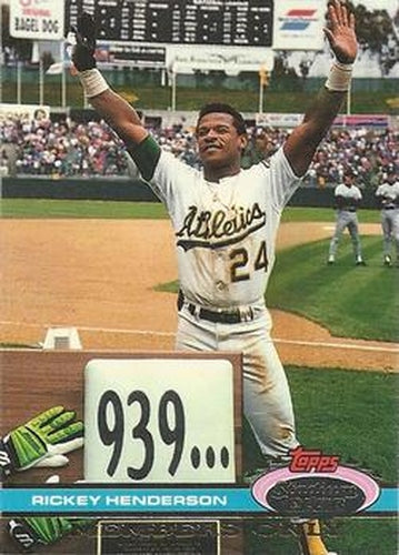 #NNO Rickey Henderson Top Thief - Oakland Athletics - 1991 Stadium Club Members Only