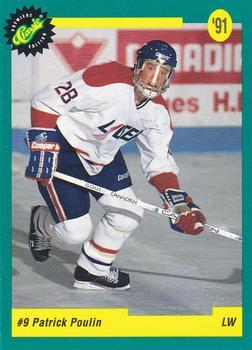 #8 Patrick Poulin - Hartford Whalers - 1991 Classic Draft Picks Hockey