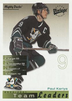 #8 Paul Kariya - Anaheim Mighty Ducks - 2001-02 Upper Deck Vintage Hockey