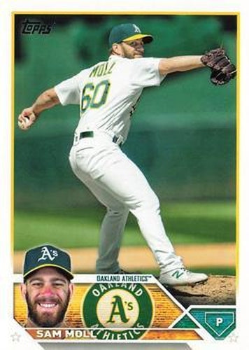 #8 Sam Moll - Oakland Athletics - 2023 Topps Baseball