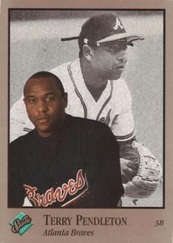 #8 Terry Pendleton - Atlanta Braves - 1992 Studio Baseball