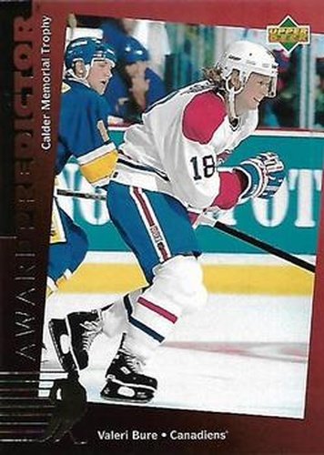 #C8 Valeri Bure - Montreal Canadiens - 1994-95 Upper Deck - Predictors Canadian Gold Exchange Hockey