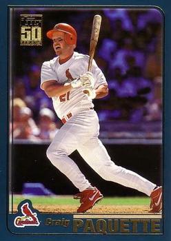 #8 Craig Paquette - St. Louis Cardinals - 2001 Topps Baseball