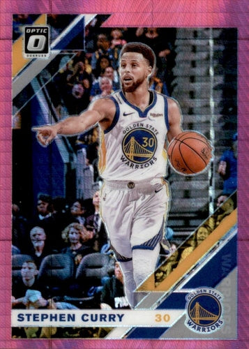 #8 Stephen Curry - Golden State Warriors - 2019-20 Donruss Optic - Hyper Pink Basketball