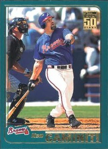 #T8 Ken Caminiti - Atlanta Braves - 2001 Topps Traded & Rookies Baseball