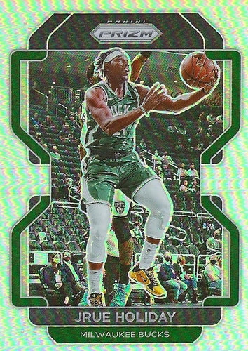 #8 Jrue Holiday - Milwaukee Bucks - 2021-22 Panini Prizm - Silver Basketball