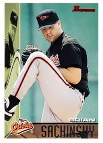 #8 Brian Sackinsky - Baltimore Orioles - 1995 Bowman Baseball