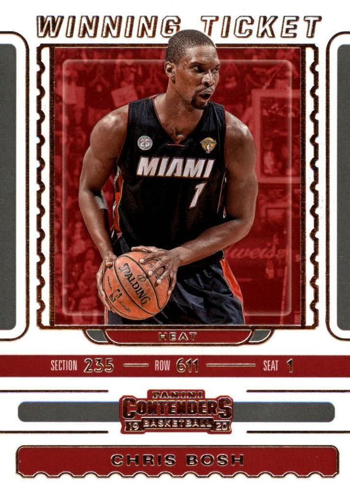 #8 Chris Bosh - Miami Heat - 2019-20 Panini Contenders - Winning Ticket Basketball