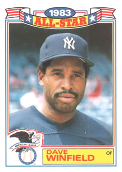#8 Dave Winfield - New York Yankees - 1984 Topps - Glossy All-Stars Baseball