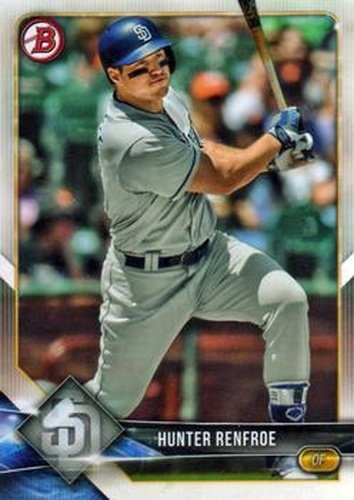 #8 Hunter Renfroe - San Diego Padres - 2018 Bowman Baseball