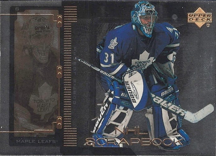 #SB-8 Curtis Joseph - Toronto Maple Leafs - 1999-00 Upper Deck - NHL Scrapbook Hockey