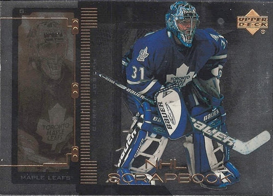 #SB-8 Curtis Joseph - Toronto Maple Leafs - 1999-00 Upper Deck - NHL Scrapbook Hockey