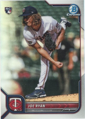 #8b Joe Ryan - Minnesota Twins - 2022 Bowman Chrome Baseball