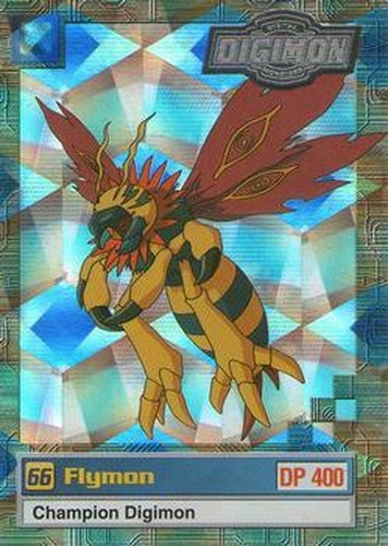 #8of32 66 Flymon - 2000 Upper Deck Digimon Series 2 - Silver Foil