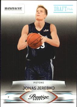 #240 Jonas Jerebko - Detroit Pistons - 2009-10 Panini Prestige - Draft Picks Light Blue Basketball