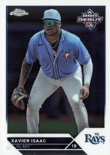 #PDC-90 Xavier Isaac - FCL Rays - 2023 Topps Pro Debut - Chrome Baseball