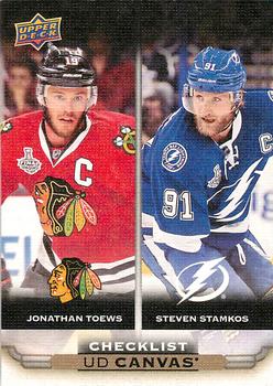 #C90 Jonathan Toews / Steven Stamkos - Chicago Blackhawks / Tampa Bay Lightning - 2015-16 Upper Deck - UD Canvas Hockey