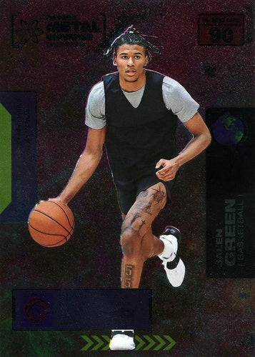 #90 Jalen Green - 2021 SkyBox Metal Universe Champions