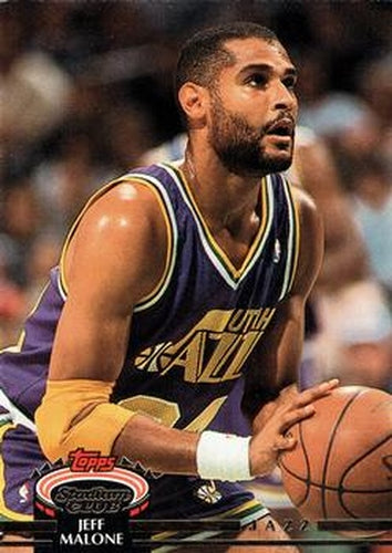 #90 Jeff Malone - Utah Jazz - 1992-93 Stadium Club Basketball