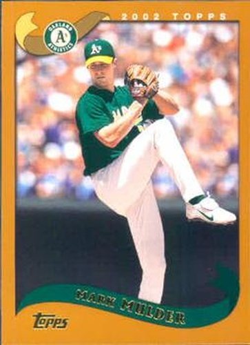 #90 Mark Mulder - Oakland Athletics - 2002 Topps Baseball