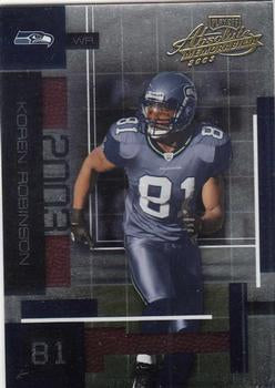 #90 Koren Robinson - Seattle Seahawks - 2003 Playoff Absolute Memorabilia Football