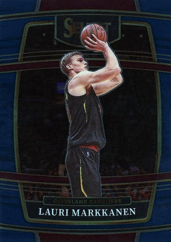 #90 Lauri Markkanen - Cleveland Cavaliers - 2021-22 Panini Select - Blue Basketball