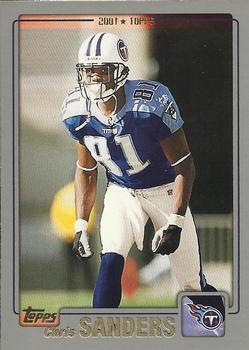 #90 Chris Sanders - Tennessee Titans - 2001 Topps Football