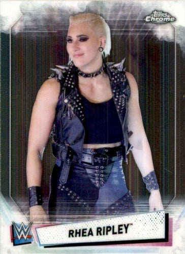 #90 Rhea Ripley - 2021 Topps WWE Chrome Wrestling