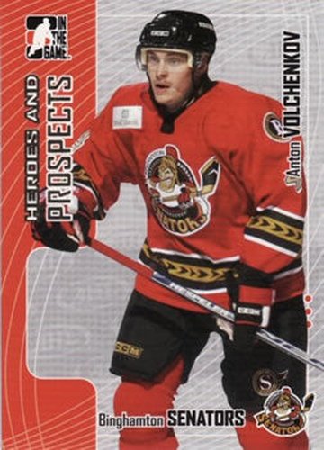 #90 Anton Volchenkov - Binghamton Senators - 2005-06 In The Game Heroes and Prospects Hockey