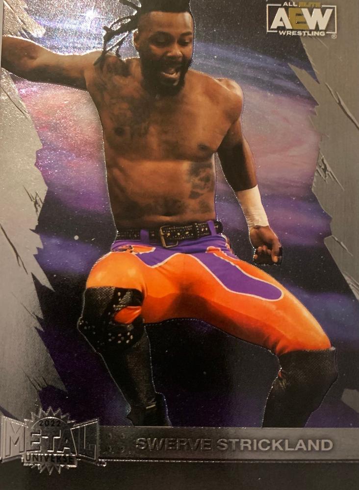 #90 Swerve Strickland - 2022 SkyBox Metal Universe AEW Wrestling