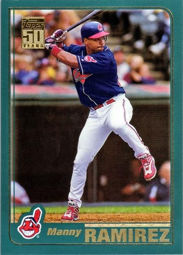 #90 Manny Ramirez - Cleveland Indians - 2001 Topps Baseball