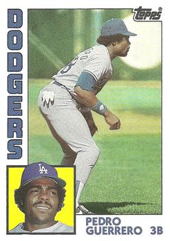 #90 Pedro Guerrero - Los Angeles Dodgers - 1984 Topps Baseball