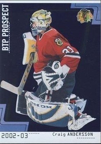 #90 Craig Anderson - Chicago Blackhawks - 2002-03 Be a Player Between the Pipes Hockey