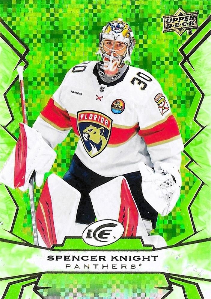 #90 Spencer Knight - Florida Panthers - 2022-23 Upper Deck Ice - Green Hockey