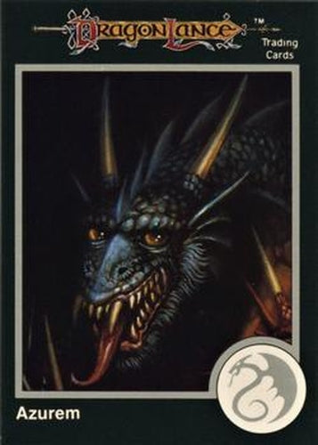 #90 Azurem, Blue Dragon - 1991 TSR Advanced Dungeons & Dragons - Silver