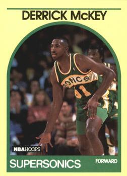 #90 Derrick McKey - Seattle SuperSonics - 1989-90 Hoops Superstars Basketball