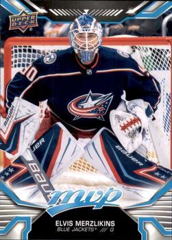 #90 Elvis Merzlikins - Columbus Blue Jackets - 2022-23 Upper Deck MVP Hockey