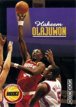 #90 Hakeem Olajuwon - Houston Rockets - 1992-93 SkyBox Basketball