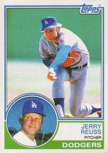 #90 Jerry Reuss - Los Angeles Dodgers - 1983 Topps Baseball