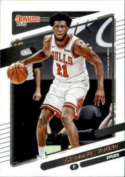 #90 Thaddeus Young - San Antonio Spurs - 2021-22 Donruss Basketball